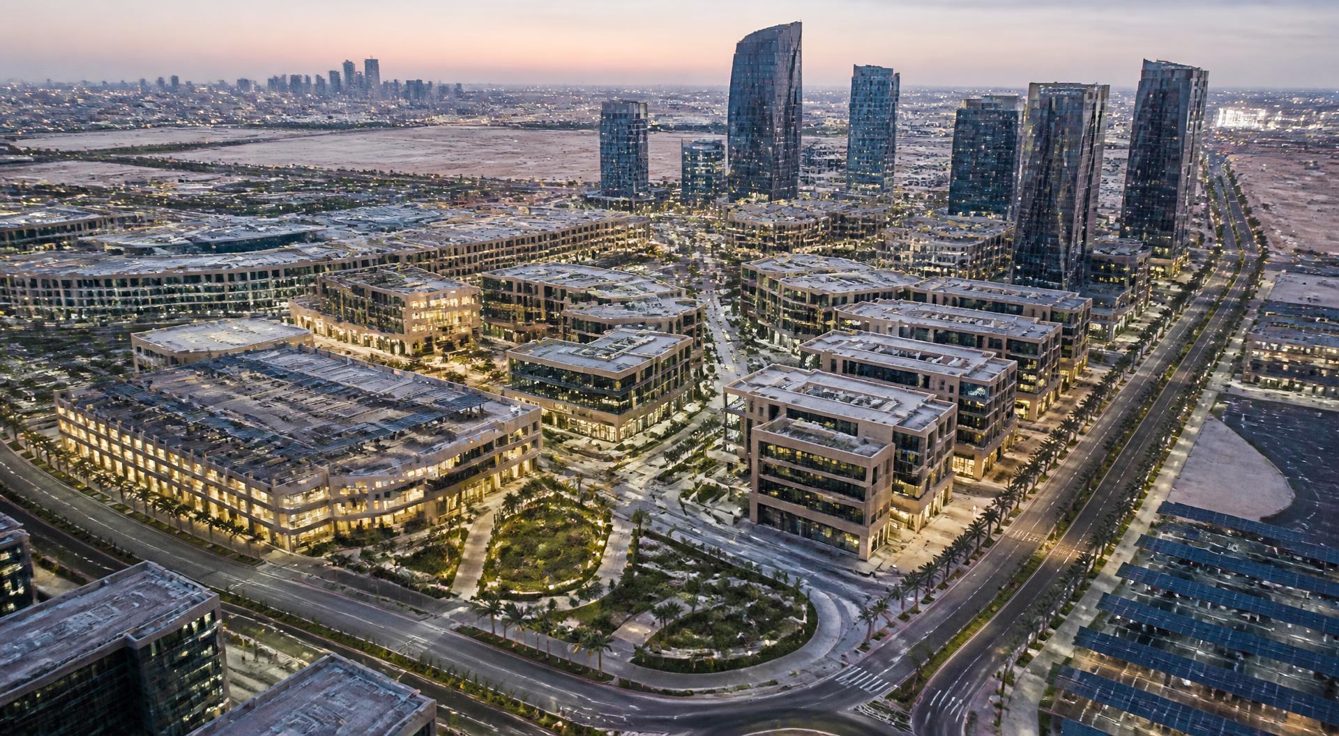 Modern mixed-use development